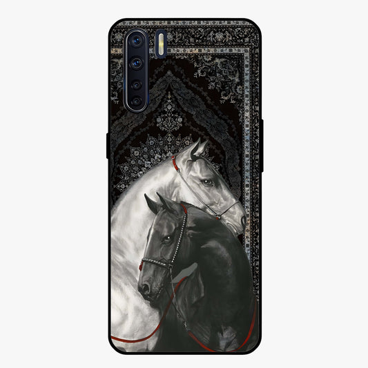Majestic Ride Legacy Glass Case showing flat back view with powerful automotive inspired artwork and glossy glass finish.