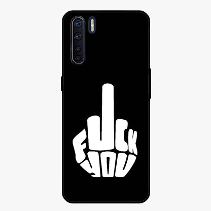 Rebel Mode On Glass Case showing flat back view with bold rebellious typography artwork and glossy glass finish.