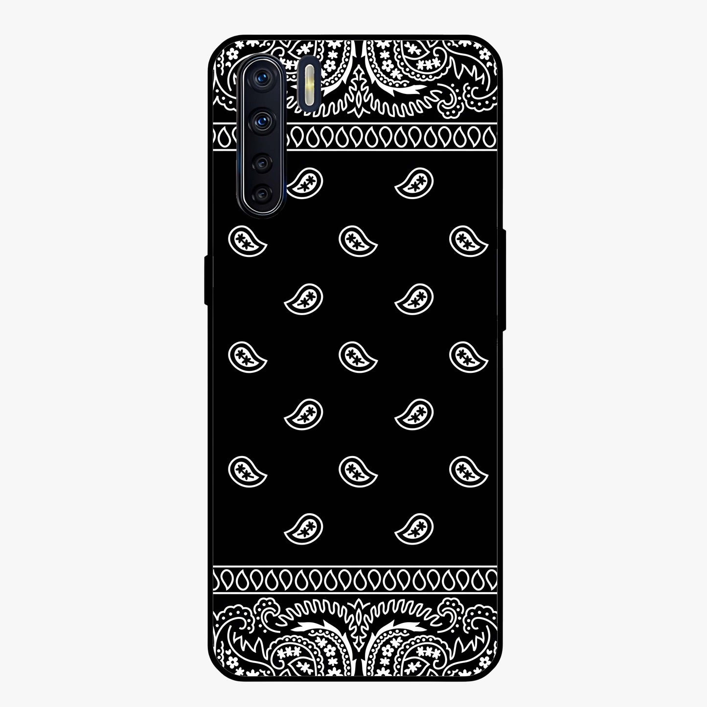 Retro Rebel Threads Glass Case showing flat back view with vintage street style artwork and glossy glass finish.