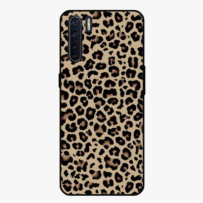 Savage Chic Pattern Glass Case showing flat back view with stylish patterned artwork and glossy glass finish.