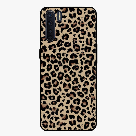 Savage Chic Pattern Glass Case showing flat back view with stylish patterned artwork and glossy glass finish.