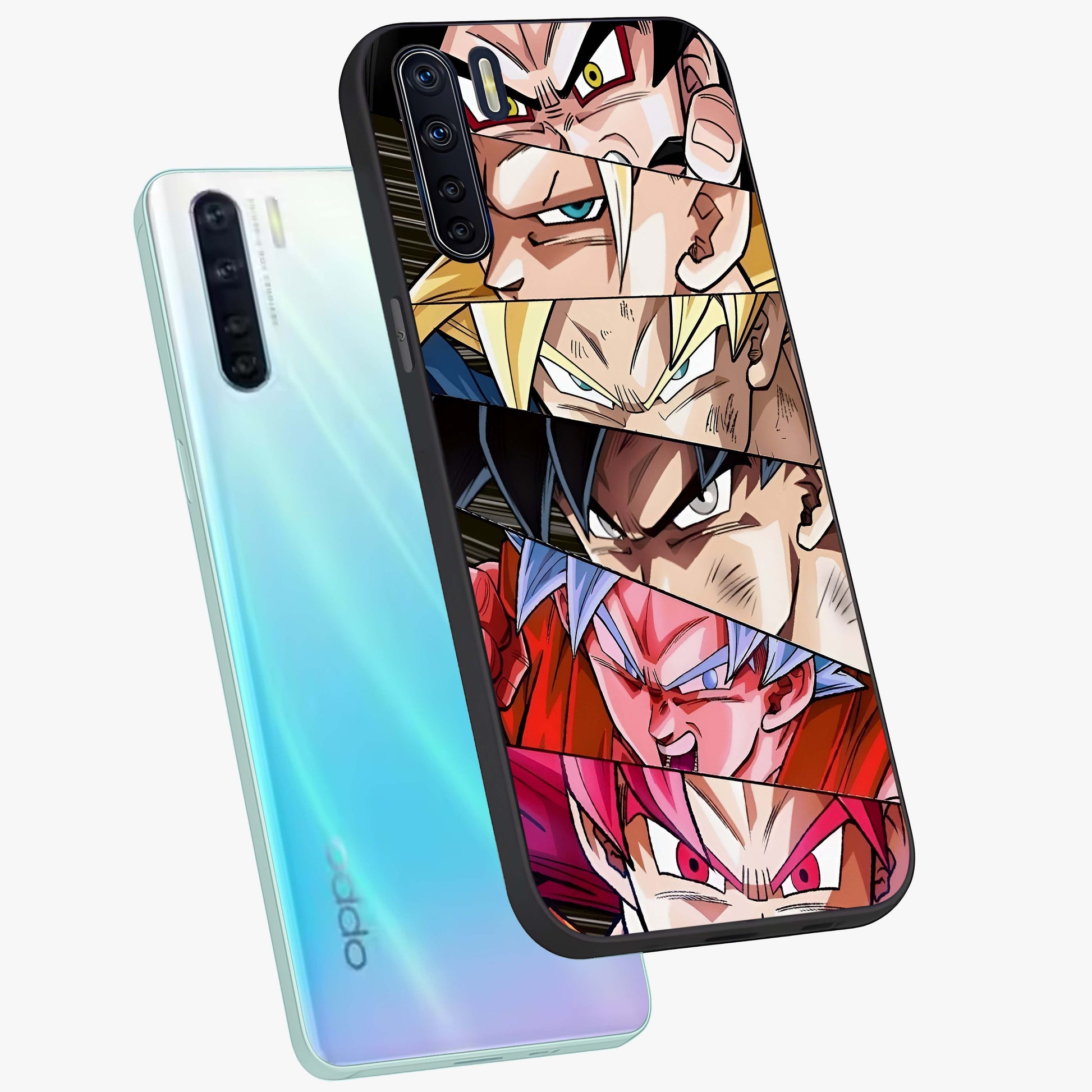 Anime Character Glass Case displayed in angled mockup highlighting colorful anime character illustration.