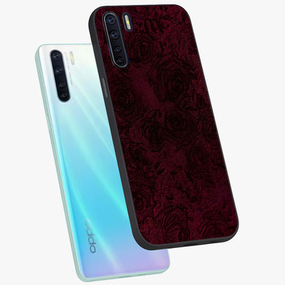 Crimson Fade Flow Glass Case displayed in angled mockup highlighting smooth gradient design with modern aesthetic style.