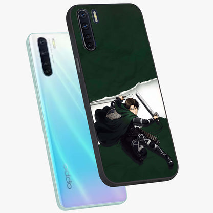 Emerald War Vanguard Glass Case displayed in angled mockup highlighting intense battle inspired design with emerald tone aesthetic.