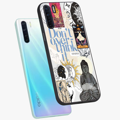 Ethereal Thoughts Glass Case displayed in angled mockup highlighting soft abstract design with calm ethereal aesthetic.