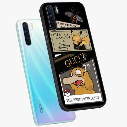 Gucci Play Mashup Glass Case displayed in angled mockup highlighting stylish fashion mashup design with bold aesthetic.