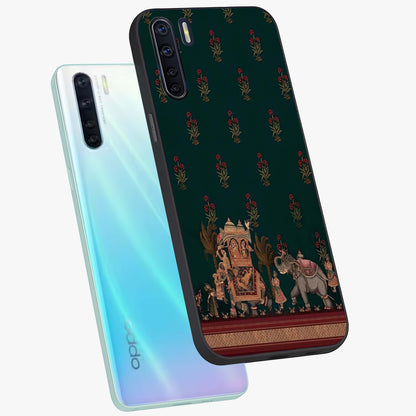 Macmerise Glass Case displayed in angled mockup highlighting trendy graphic design with sleek aesthetic style.