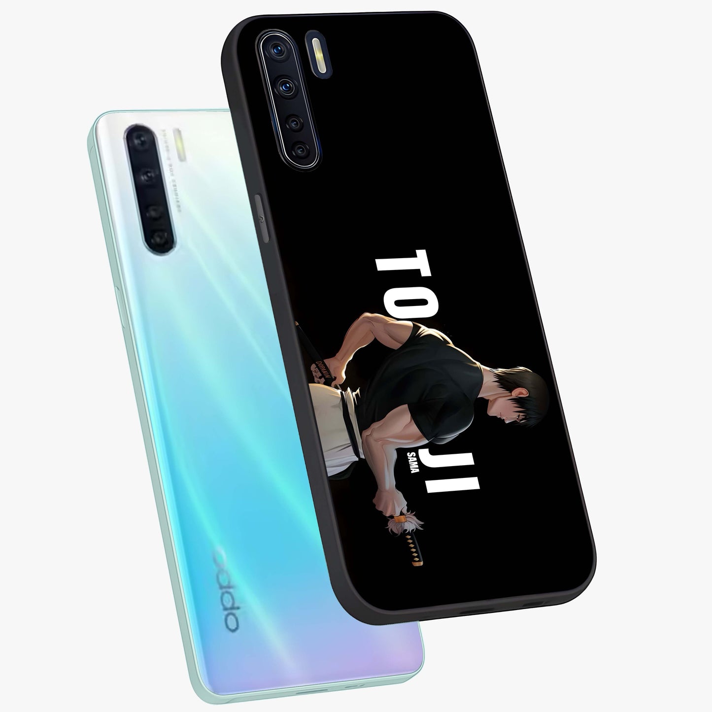 Midnight Blade Resolve Glass Case displayed in angled mockup highlighting powerful blade illustration with dramatic dark aesthetic.