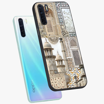 Mughal Marble Legacy Glass Case displayed in angled mockup highlighting elegant heritage marble artwork with royal aesthetic.