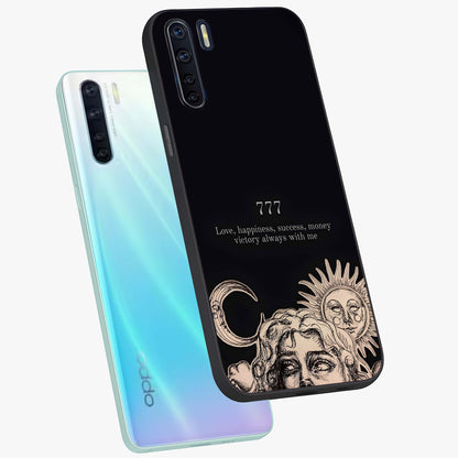 Mystic Victory Aura Glass Case displayed in angled mockup highlighting energetic aura design with bold mystical aesthetic.