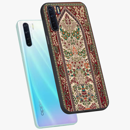 Persian Inspired Glass Case displayed in angled mockup highlighting intricate traditional design with elegant cultural aesthetic.