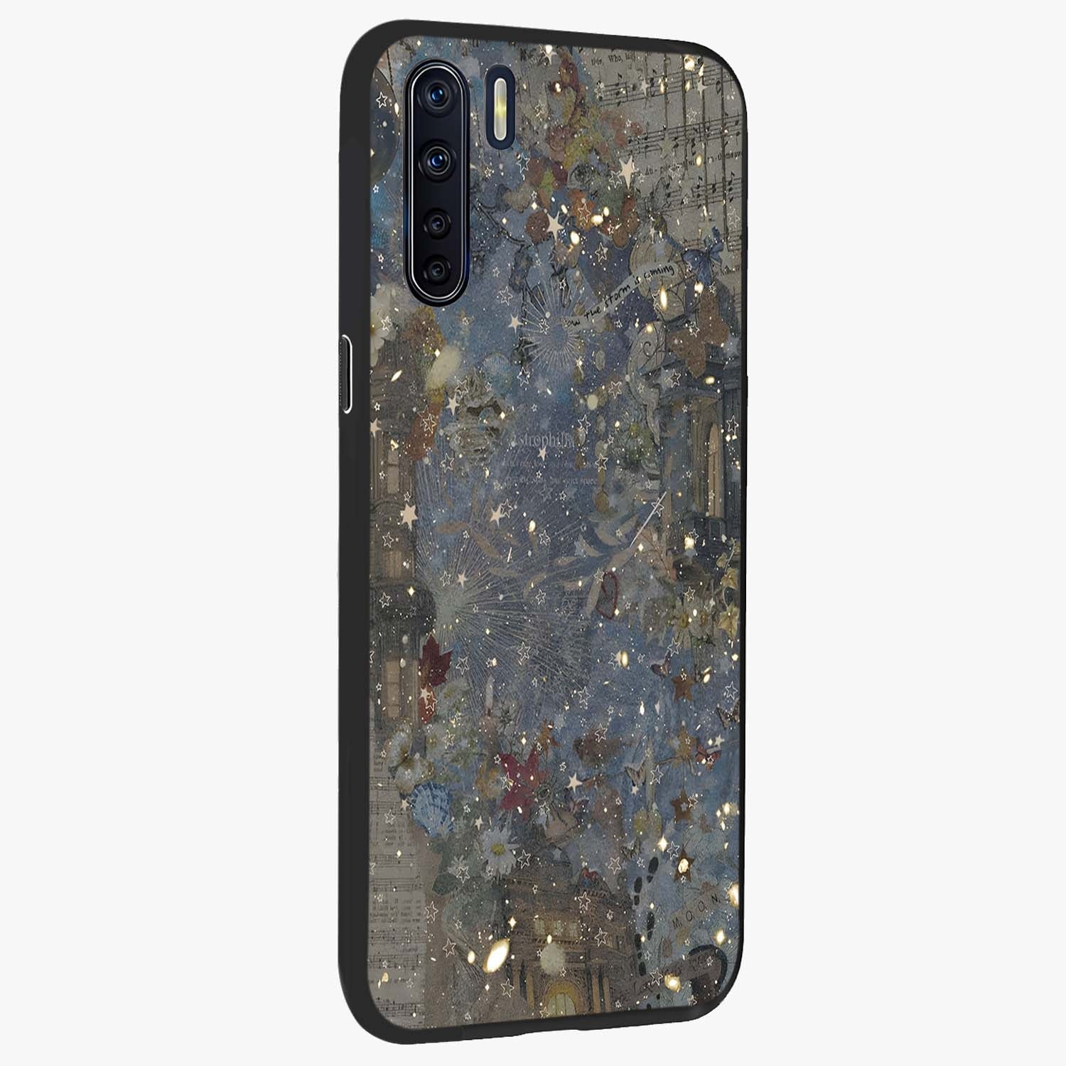 Aesthetic Astrolophia Glass Case upright view showcasing soft aesthetic theme with stylish modern look.