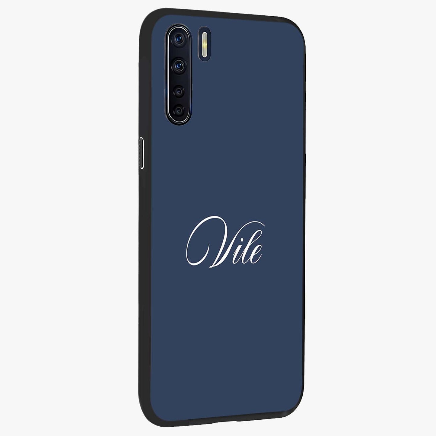 Blue Vintage Floral Pattern Glass Case displayed in angled mockup highlighting classic blue floral pattern and retro aesthetic design.