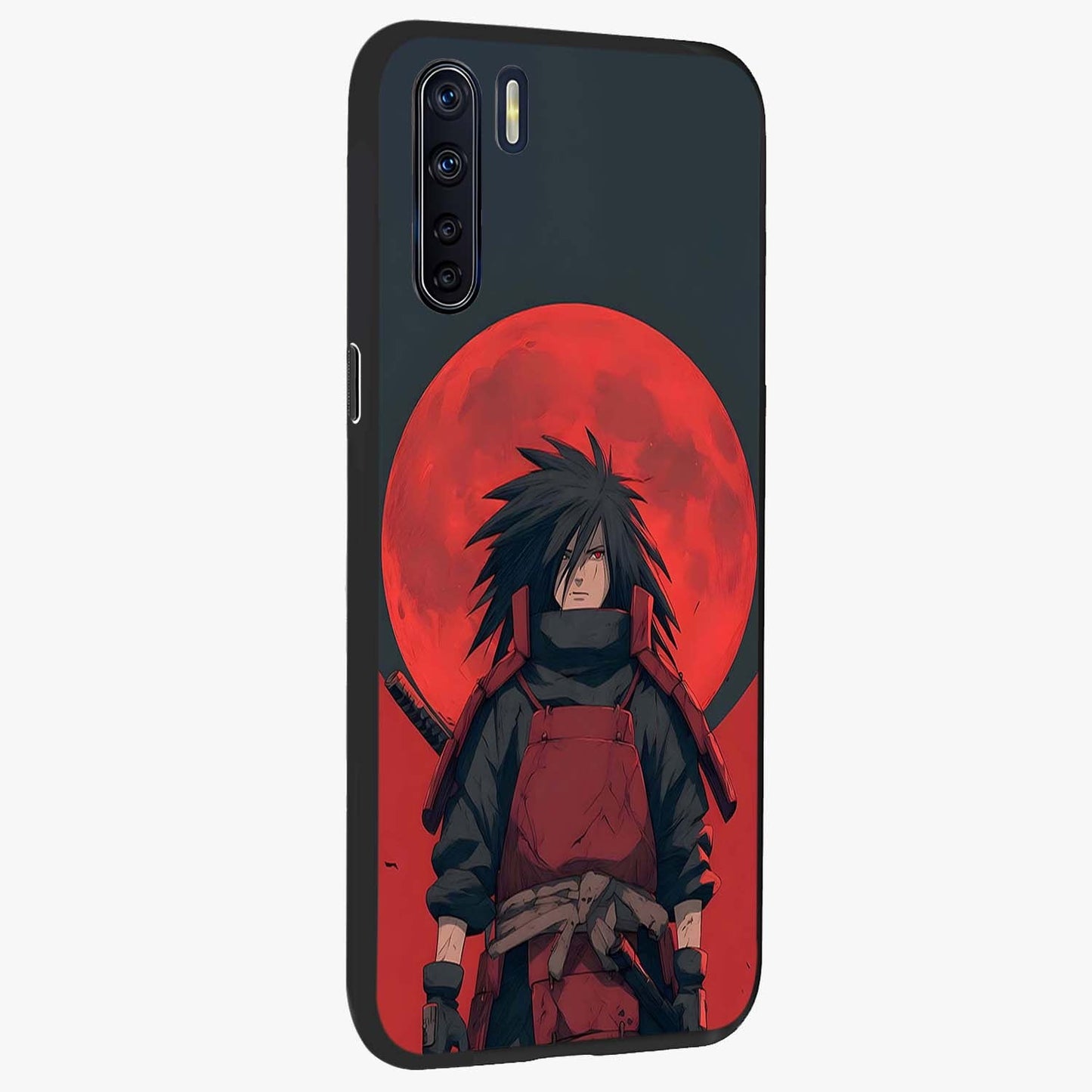 Crimson Moon Warlord Glass Case upright view showcasing powerful warlord artwork with dark celestial theme.