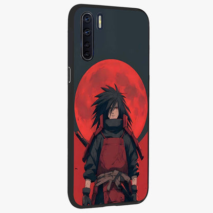 Crimson Moon Warlord Glass Case upright view showcasing powerful warlord artwork with dark celestial theme.