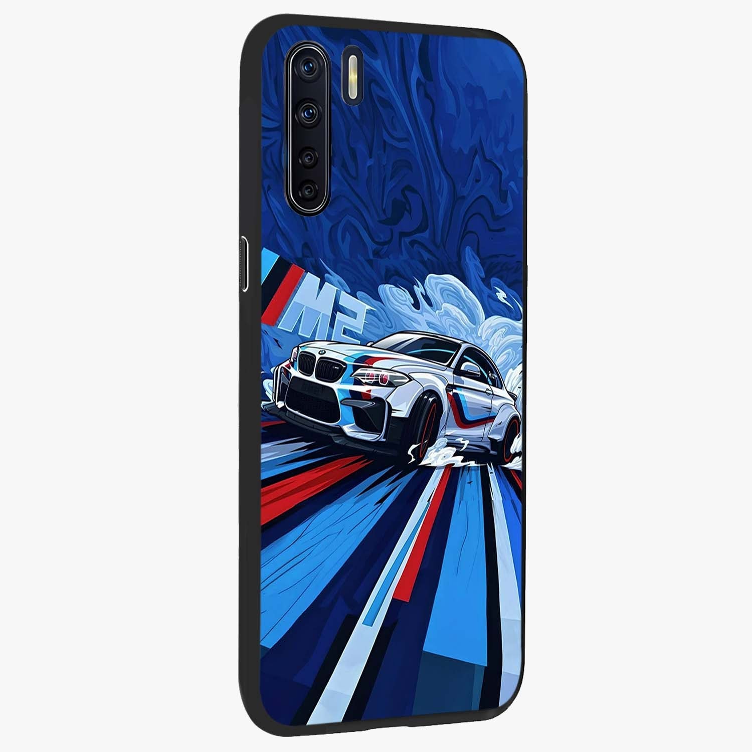 Drift Power Rush Glass Case upright view showcasing high speed racing artwork with bold automotive theme.