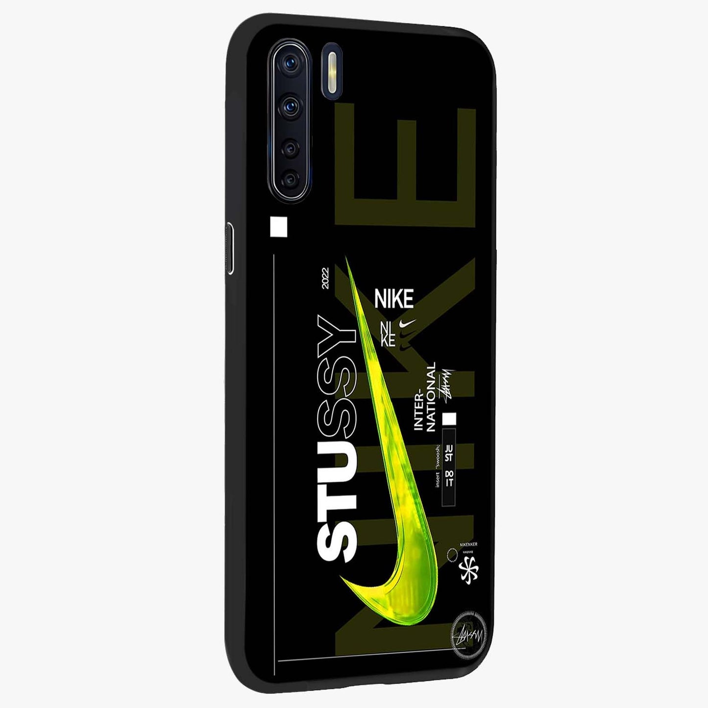 Neon Street Edition Glass Case upright view showcasing colorful neon artwork with modern street culture theme.
