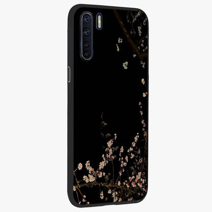 Petal Moon Light With Custom Name Glass Case upright view showcasing elegant floral moon artwork with personalized aesthetic.