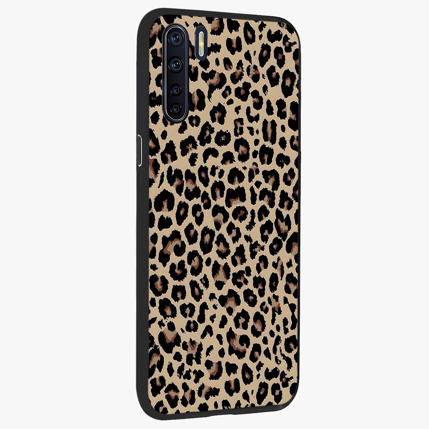 Savage Chic Pattern Glass Case upright view showcasing trendy decorative artwork with edgy fashion theme.