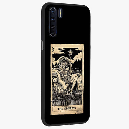 The Empress Glass Case upright view showcasing powerful empress themed artwork with luxurious artistic theme.