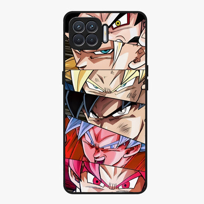 Anime Character Glass Case showing flat back view with vibrant anime artwork and glossy glass finish.