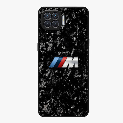 Carbon Speed Mark Glass Case showing flat back view with sporty carbon pattern artwork and glossy glass finish.