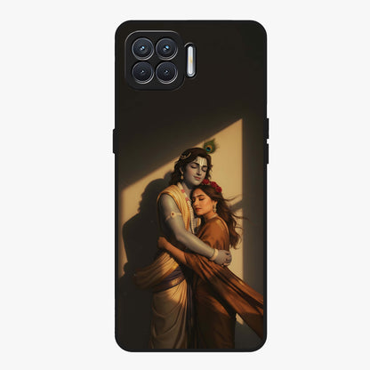 Divine Eternal Love Glass Case showing flat back view with spiritual love themed artwork and glossy glass finish.