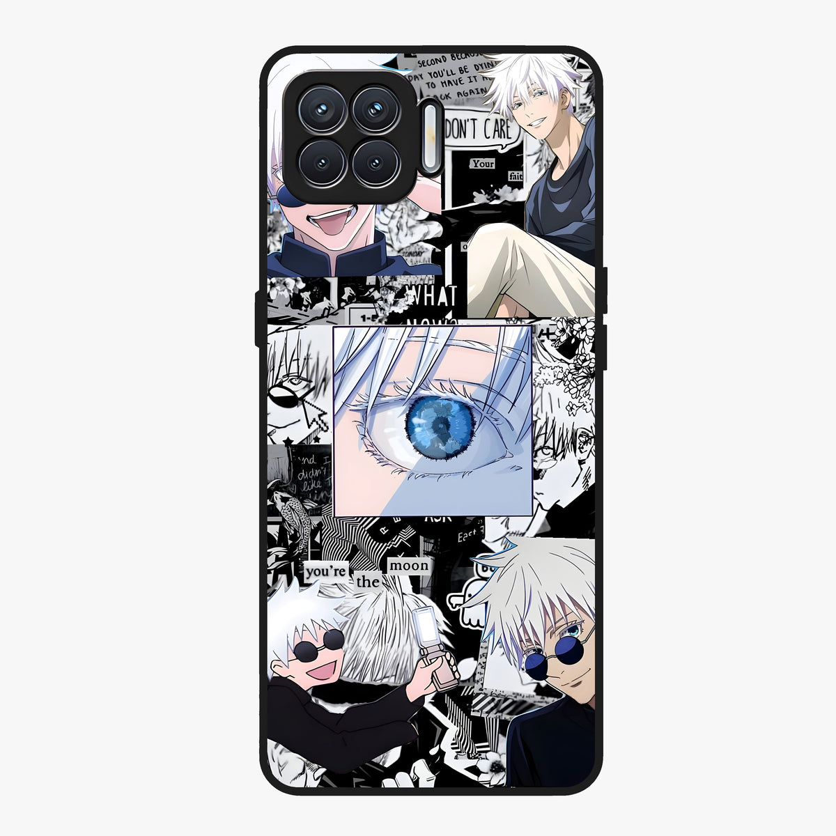 Infinity Sorcerer Chaos Glass Case showing flat back view with mystical sorcerer themed artwork and glossy glass finish.