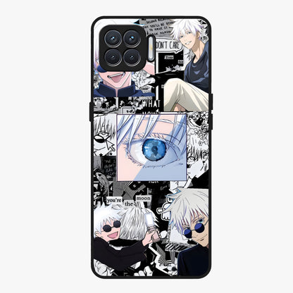 Infinity Sorcerer Chaos Glass Case showing flat back view with mystical sorcerer themed artwork and glossy glass finish.