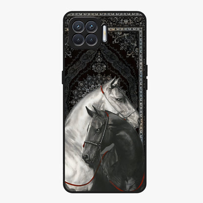 Majestic Ride Legacy Glass Case showing flat back view with powerful automotive inspired artwork and glossy glass finish.