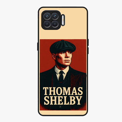 Vintage Mafia Authority Glass Case showing flat back view with bold vintage mafia inspired artwork and glossy glass finish.