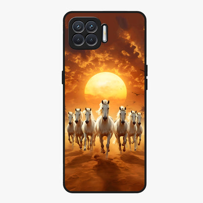 Wild Sunset Majesty Glass Case showing flat back view with majestic sunset landscape artwork and glossy glass finish.