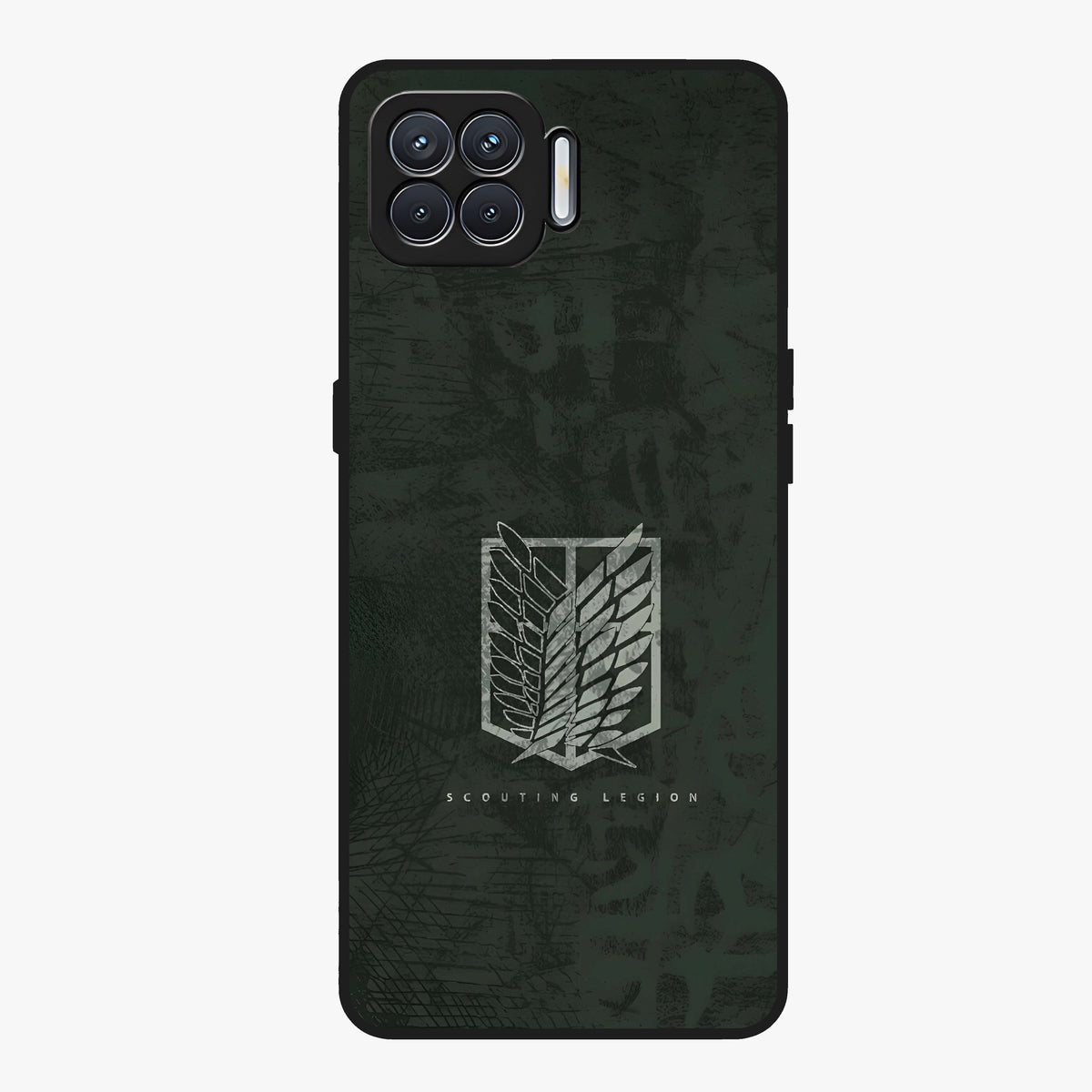 Wings Of Freedom Glass Case showing flat back view with symbolic wings artwork and glossy glass finish.