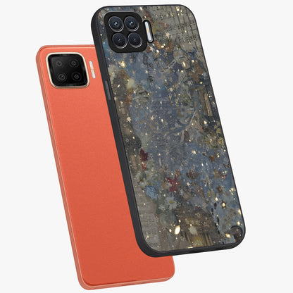 Aesthetic Astrolophia Glass Case displayed in angled mockup highlighting artistic aesthetic elements and smooth glass surface.