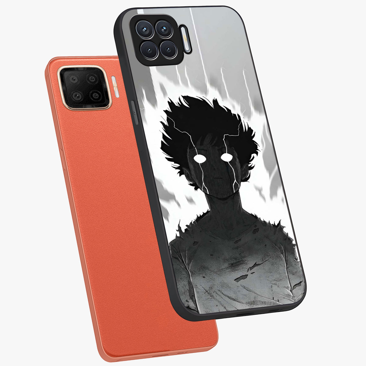 Awakened Inner Rage Glass Case displayed in angled mockup highlighting powerful graphic design and bold artistic theme.