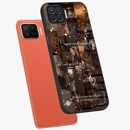Bittersweet Aesthetic Chaos Glass Case displayed in angled mockup highlighting expressive abstract artwork and edgy aesthetic theme.
