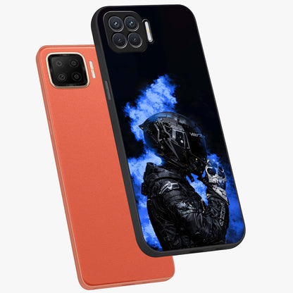 Cyber Sentinel Protocol Glass Case displayed in angled mockup highlighting digital cyber design with sci-fi aesthetic style.