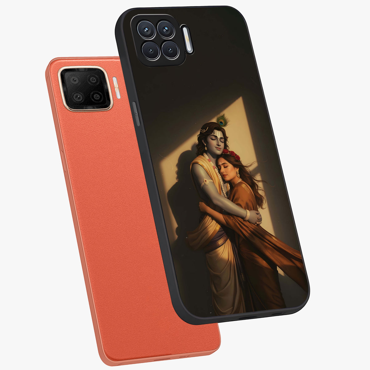Divine Eternal Love Glass Case displayed in angled mockup highlighting elegant divine inspired design with peaceful aesthetic.