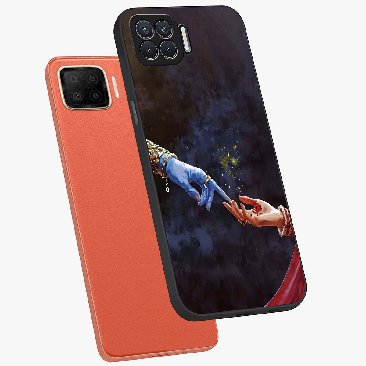 Divine Touch Eternal Glass Case displayed in angled mockup highlighting elegant divine inspired design with calm aesthetic style.
