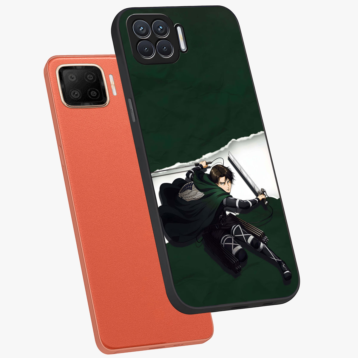 Emerald War Vanguard Glass Case displayed in angled mockup highlighting intense battle inspired design with emerald tone aesthetic.