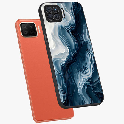 Ethereal Paper Marble Glass Case displayed in angled mockup highlighting elegant marble pattern with modern aesthetic style.