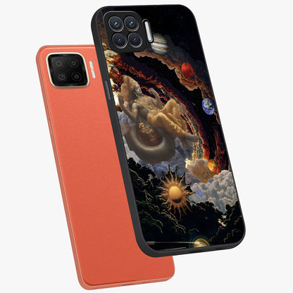 Galactic Divine God Glass Case displayed in angled mockup highlighting powerful celestial deity illustration with galactic aesthetic.