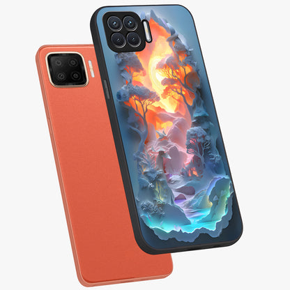 Glow Forest Portal Glass Case displayed in angled mockup highlighting mystical forest design with magical glowing aesthetic.