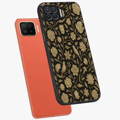 Golden Evil Eye Mandala Glass Case displayed in angled mockup highlighting protective evil eye symbol with golden mandala design.