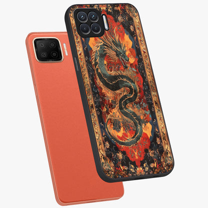 Inferno Dragon Soul Glass Case displayed in angled mockup highlighting powerful dragon illustration with inferno aesthetic.