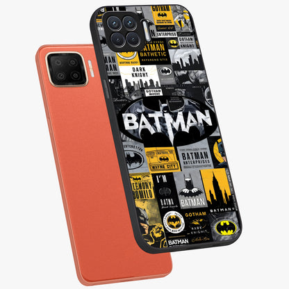 Knight Gotham Rise Glass Case displayed in angled mockup highlighting powerful knight silhouette design with dramatic aesthetic.