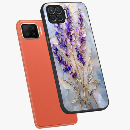 Lavender Dream Glow Glass Case displayed in angled mockup highlighting dreamy purple glow design with soft artistic style.