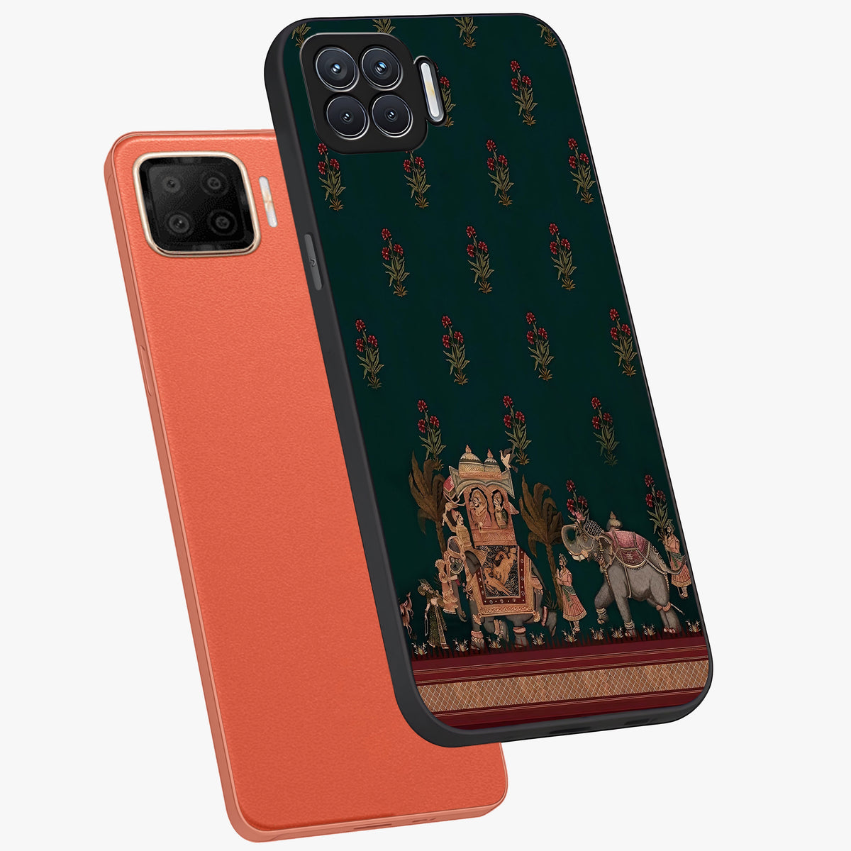 Macmerise Glass Case displayed in angled mockup highlighting trendy graphic design with sleek aesthetic style.