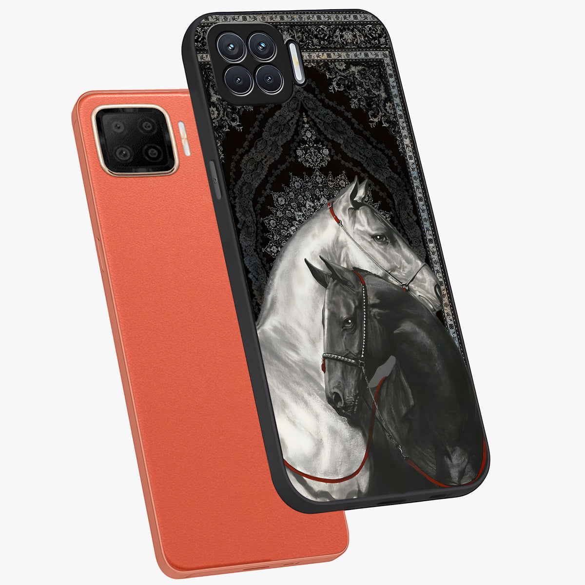 Majestic Ride Legacy Glass Case displayed in angled mockup highlighting sleek vehicle design with bold racing aesthetic.