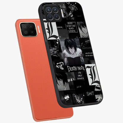 Midnight Chaos Mind Glass Case displayed in angled mockup highlighting chaotic artistic design with dramatic midnight aesthetic.